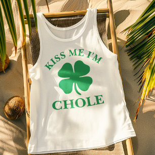 Personalised Kiss Me St. Patrick's Day Singlet