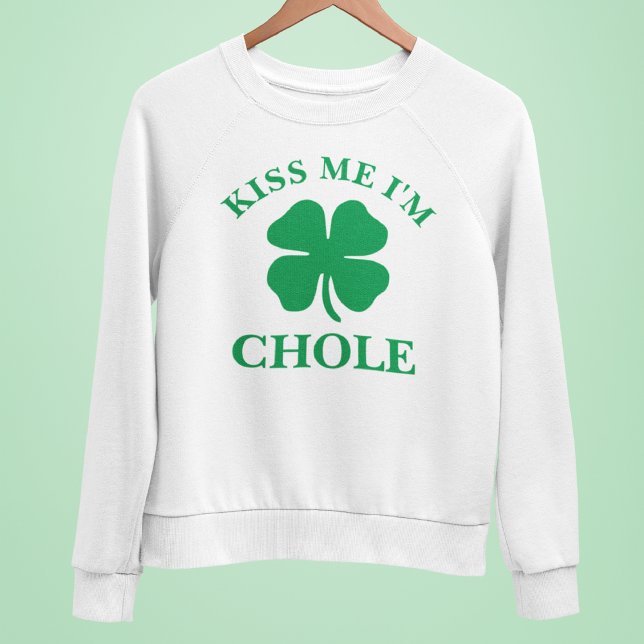 Personalised Kiss Me St. Patrick's Day Sweatshirt (Creator Uploaded)