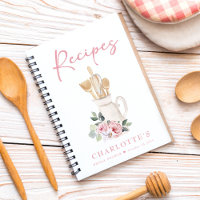 Personalised Kitchen Blush Pink Recipe Book 