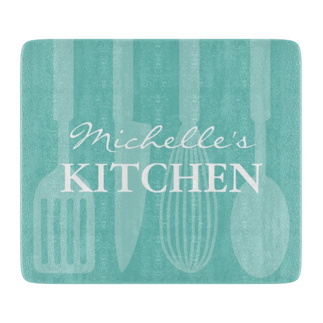 Personalised kitchen cooking utensil cutting board (Front)