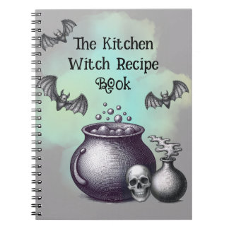 Personalised Kitchen Witch Cauldron Notebook