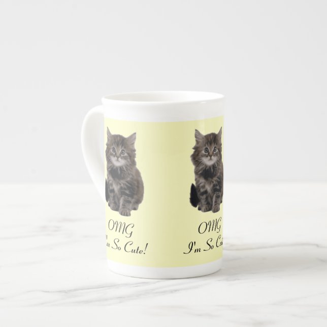 Personalised Kitten Mug (Front Left)