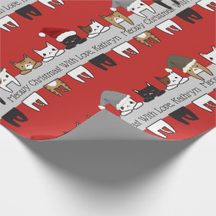Personalised Kitty Cats Holiday Wrapping Paper