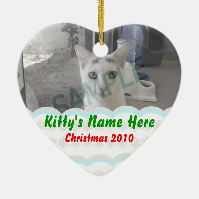 Personalised Kitty Ornament (Front)