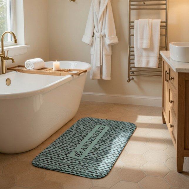 Personalised Knit Pattern  Bath Mat (Creator Uploaded)