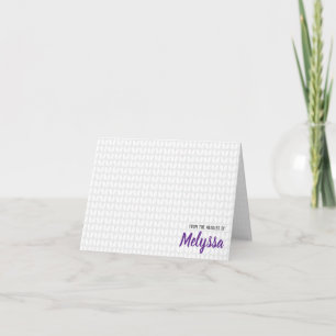 Personalised Knit Stitch Note Cards