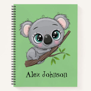 Personalised Koala Notebook