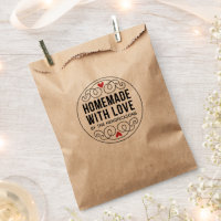 Personalised Kraft Made With Love Favour Bag