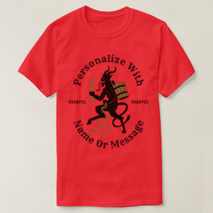 Personalised Krampus Red T-shirt