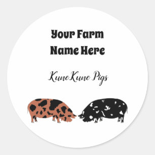 Personalised KuneKune Pig Sticker