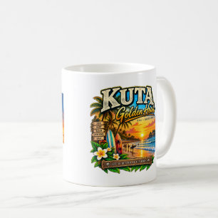 Personalised Kuta Golden Hour Letter Design Coffee Mug