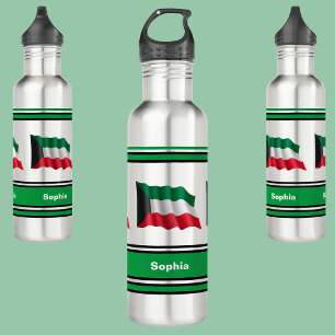 Personalised Kuwait Flag Back To School   710 Ml Water Bottle