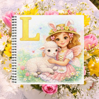 Personalised L Sweet Gift for Girls Notebook