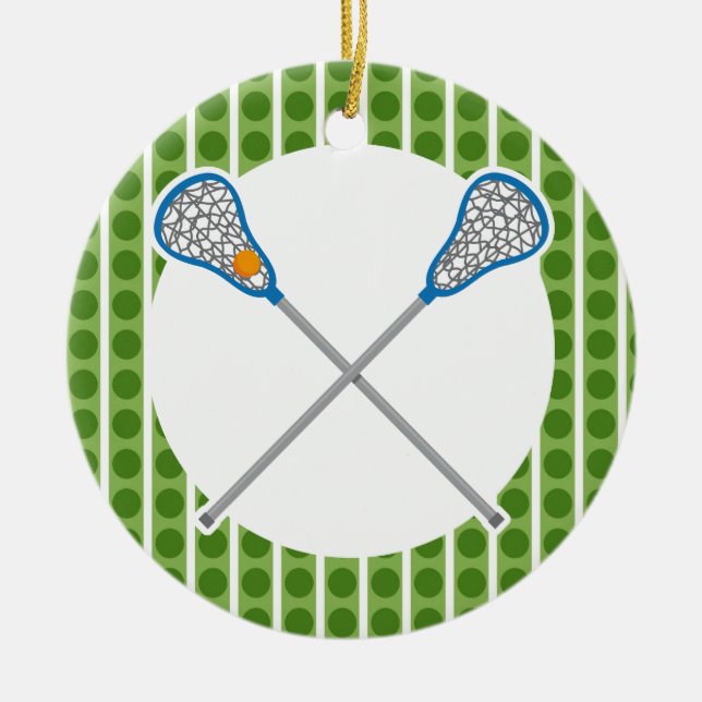 Personalised La Crosse Team Ornament Gift (Front)