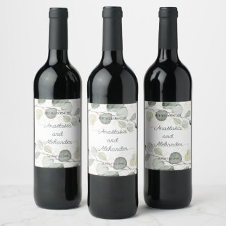 Personalised label for your wedding.