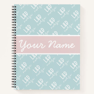 Personalised Labour and Delivery Nurse Pattern Notebook