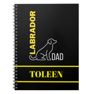 Personalised Labrador Dog               Notebook