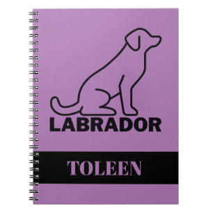 Personalised Labrador Dog               Notebook