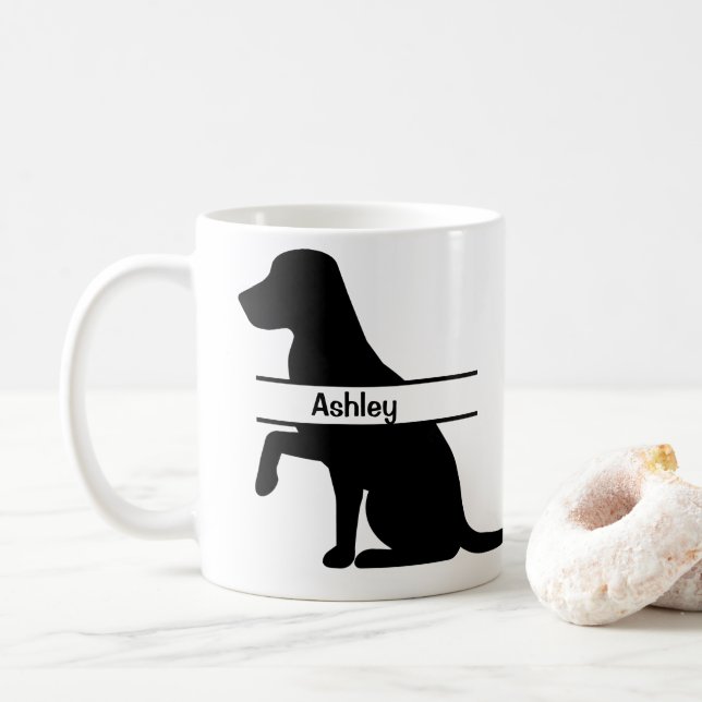 Personalised Labrador Pet Groomer Coffee Mug (With Donut)