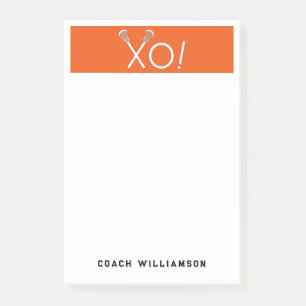 Personalised Lacrosse Gifts Post-it Notes