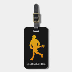 Personalised lacrosse Luggage Tag