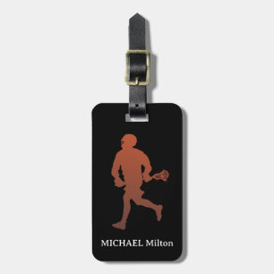 Personalised lacrosse Luggage Tag