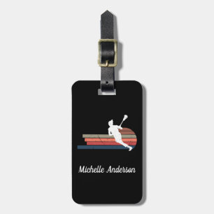 Personalised lacrosse Luggage Tag