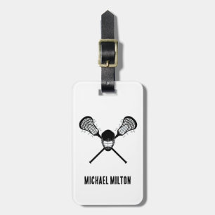  Personalised lacrosse  Luggage Tag
