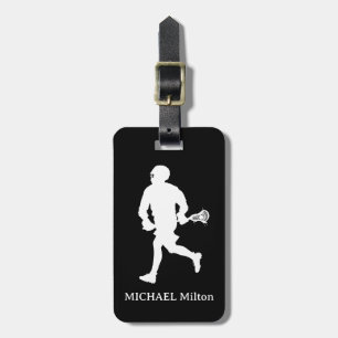 Personalised lacrosse Luggage Tag