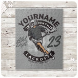 Personalised Lacrosse Player Sports Team Attack Jigsaw Puzzle<br><div class="desc">Personalised Lacrosse Player Sports Team Attack design - Customise with you Name or Custom Text! You can even change the background colour too! Any questions,  send me a message!</div>