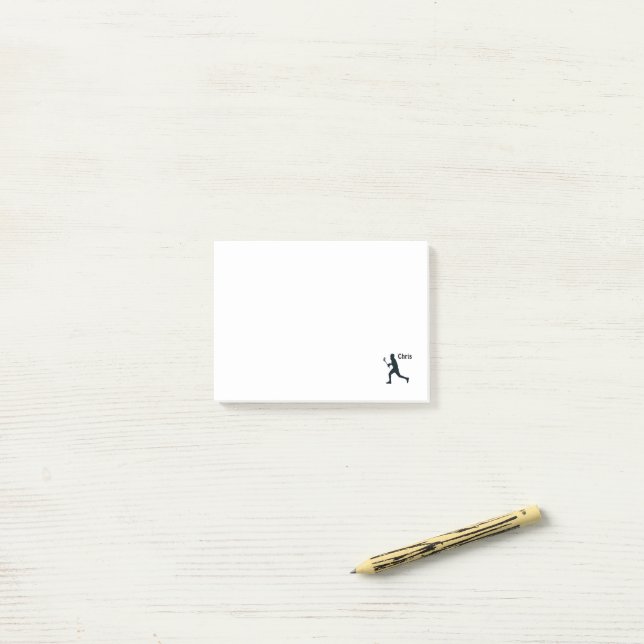 Personalised Lacrosse Post-it Notes (On Desk)