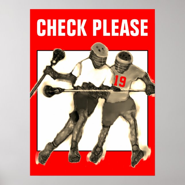 Personalised Lacrosse Poster (Front)