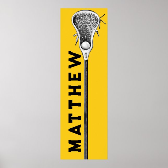 personalised lacrosse poster (Front)