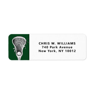 Personalised Lacrosse Sports Green