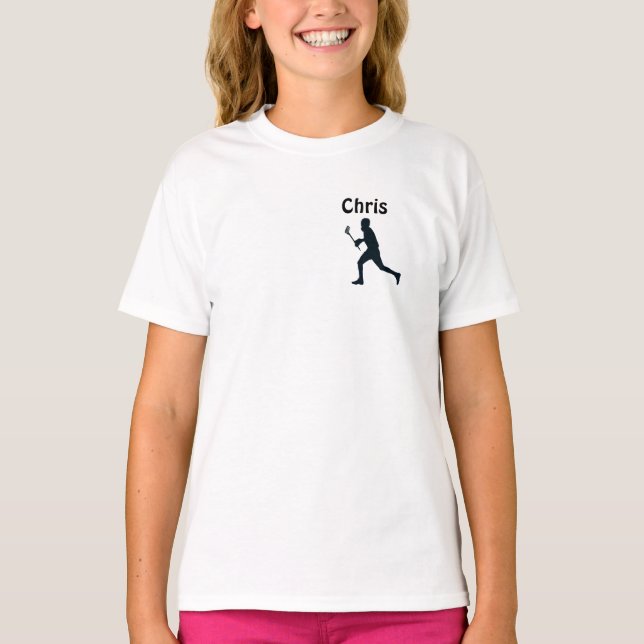 Personalised Lacrosse T-Shirt (Front)