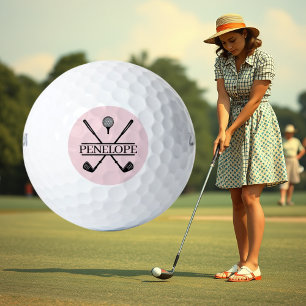 Personalised Ladies Golf Name Balls