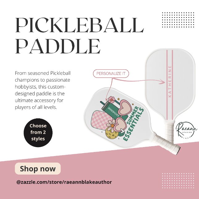 Personalised Ladies' Summer Essentials  Pickleball Paddle (Creator Uploaded)