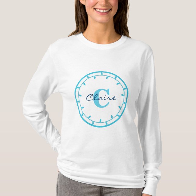 Personalised Ladies Sweatshirt Template T-Shirt (Front)