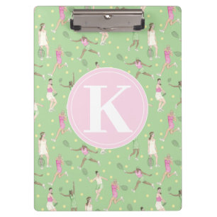 Personalised Lady Tennis Players Clipboard