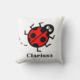 Personalised Ladybird Pattern Cushion