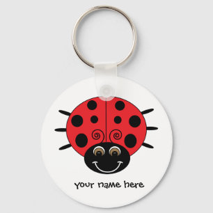 Personalised Ladybug Keychain