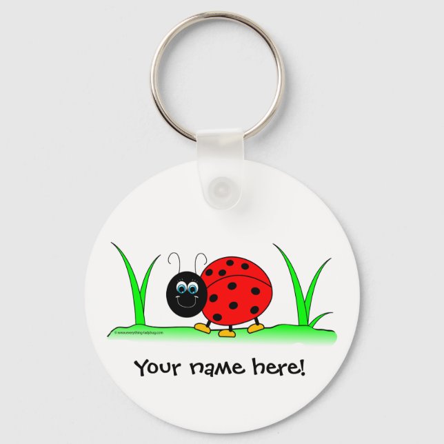 Personalised Ladybug Keychain (Front)