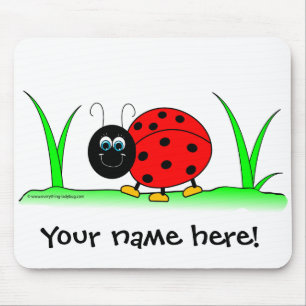 Personalised Ladybug Mousepad