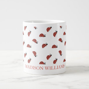 Personalised Ladybug Mug   Cute Custom Gift