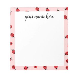 Personalised Ladybug Notepad