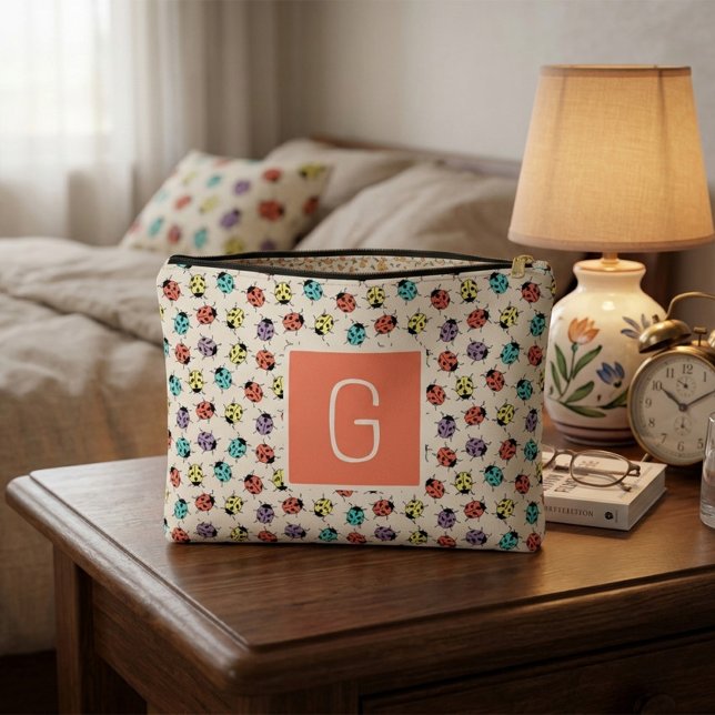Personalised Ladybug Pouch Bag (Creator Uploaded)