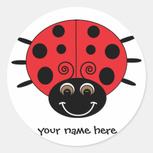 Personalised Ladybug Sticker