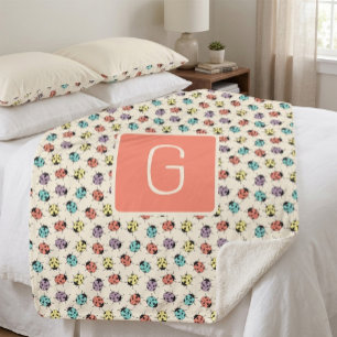 Personalised Ladybug Throw Blanket