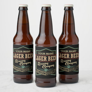 Personalised Lager Beer Brewing Co Label Bar Pub