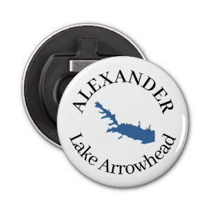 Personalised Lake Arrowhead Bottle Opener